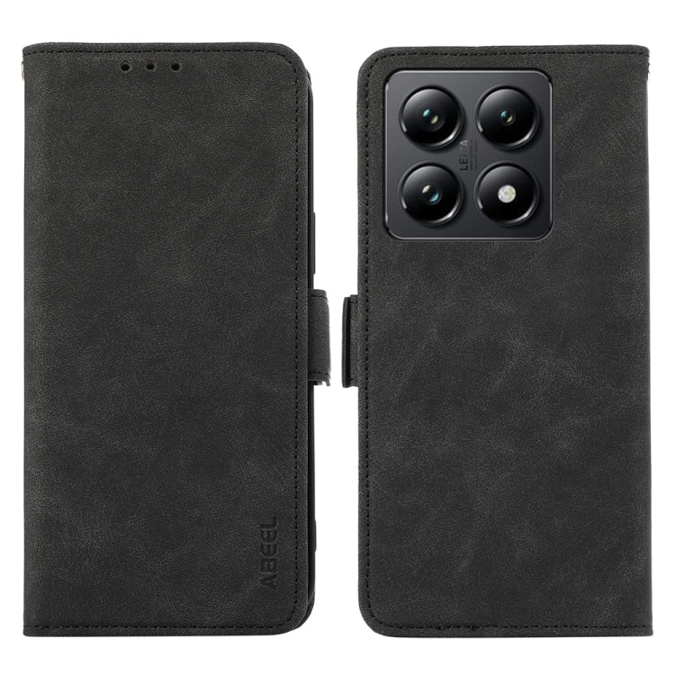 ABEEL Frosted Magnetic RFID Leather Phone Case, For Xiaomi 14T Pro, For Xiaomi 14T