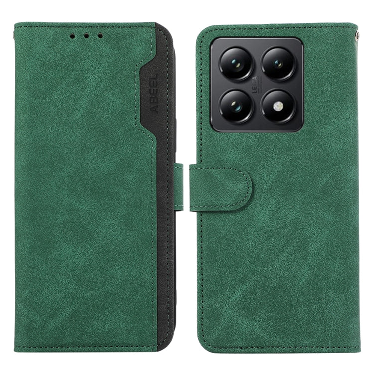 ABEEL Color Block Magnetic RFID Leather Phone Case, For Xiaomi 14T Pro, For Xiaomi 14T Xiaomi Accessories - APEXEL INDIA - Mobile Lens - Mobile Camera Lens - Cellphone Accessories - Phone Lens - Smartphone Lens