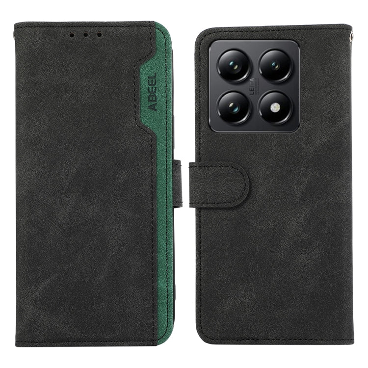 ABEEL Color Block Magnetic RFID Leather Phone Case, For Xiaomi 14T engabe3774 Xiaomi Accessories - APEXEL INDIA - Mobile Lens - Mobile Camera Lens - Cellphone Accessories - Phone Lens - Smartphone Lens