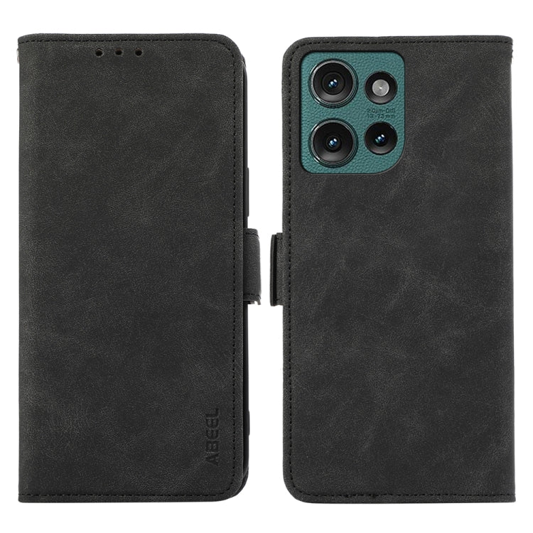 ABEEL Frosted Magnetic RFID Leather Phone Case, For Motorola Moto G55 5G, For Motorola Edge 50 5G Global Mobile Accessories - APEXEL INDIA - Mobile Lens - Mobile Camera Lens - Cellphone Accessories - Phone Lens - Smartphone Lens