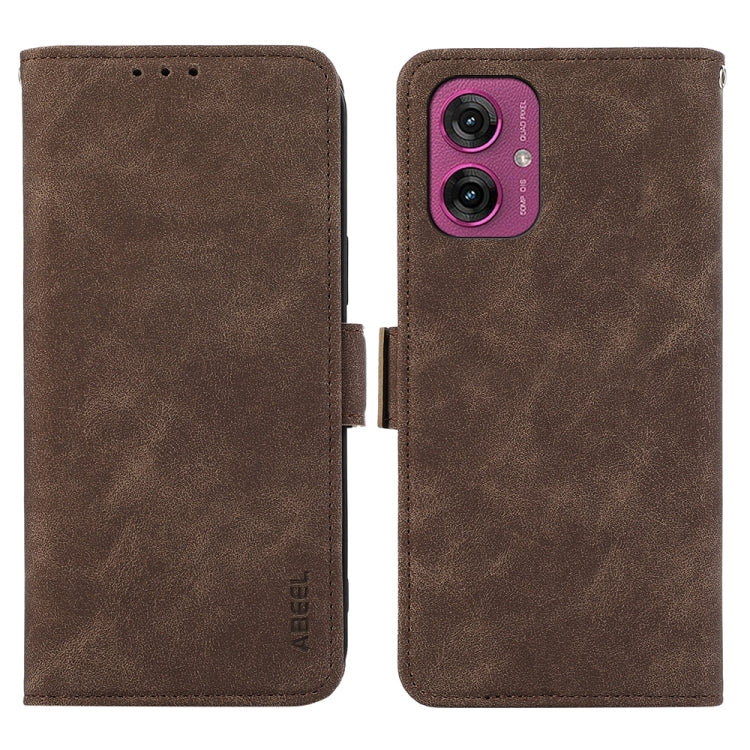 ABEEL Frosted Magnetic RFID Leather Phone Case, For Motorola Moto G55 5G, For Motorola Edge 50 5G Global Mobile Accessories - APEXEL INDIA - Mobile Lens - Mobile Camera Lens - Cellphone Accessories - Phone Lens - Smartphone Lens