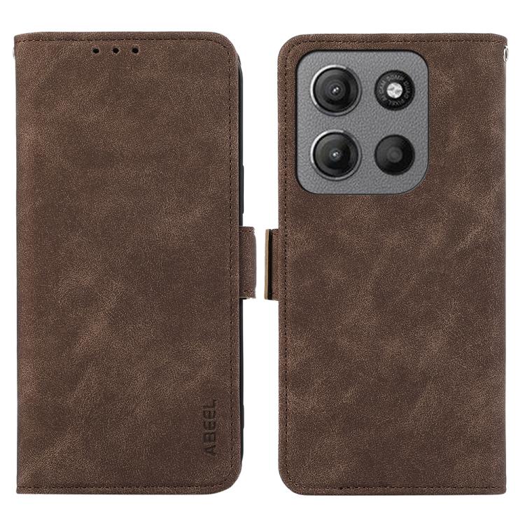 ABEEL Frosted Magnetic RFID Leather Phone Case, For Motorola Edge 70 Max 5G, For Motorola Moto G Max / G87 / G77 5G, For Motorola X70 Air Pro / Signature, For Motorola Moto G17 4G/G17 Power 4G