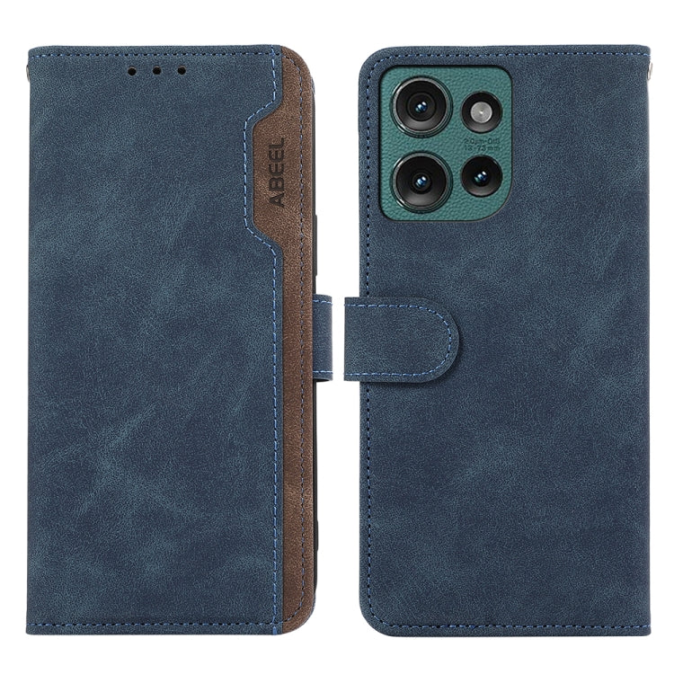 ABEEL Color Block Magnetic RFID Leather Phone Case, For Motorola Moto G55 5G, For Motorola Edge 50 5G Global Mobile Accessories - APEXEL INDIA - Mobile Lens - Mobile Camera Lens - Cellphone Accessories - Phone Lens - Smartphone Lens