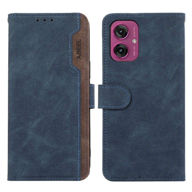 ABEEL Color Block Magnetic RFID Leather Phone Case, For Motorola Moto G55 5G, For Motorola Edge 50 5G Global Mobile Accessories - APEXEL INDIA - Mobile Lens - Mobile Camera Lens - Cellphone Accessories - Phone Lens - Smartphone Lens