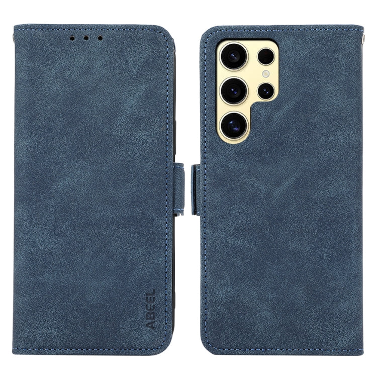 ABEEL Frosted Magnetic RFID Leather Phone Case, For Samsung Galaxy S25 Ultra 5G