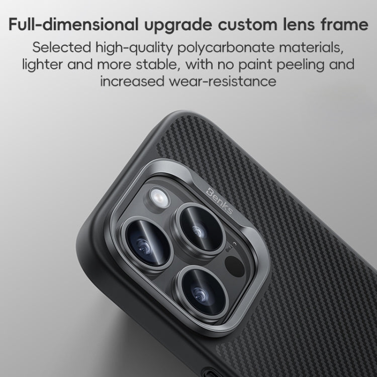 Benks MagSafe Kevlar Fiber Ultra-thin Shockproof Phone Case, For iPhone 16 Pro Max, For iPhone 16 Pro, For iPhone 16 Plus, For iPhone 16 Apple Accessories engben4866 iPhone 16 Pro Max - Benks - Mobile Lens - Mobile Camera Lens - Cellphone Accessories - Phone Lens - Smartphone Lens