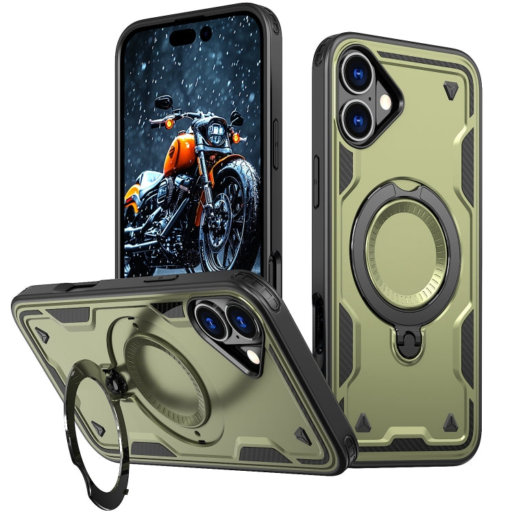 PC Hybrid TPU Armor MagSafe Ring Holder Phone Case, For iPhone 16 Apple Accessories engpc-4871 iPhone 16 - APEXEL INDIA - Mobile Lens - Mobile Camera Lens - Cellphone Accessories - Phone Lens - Smartphone Lens