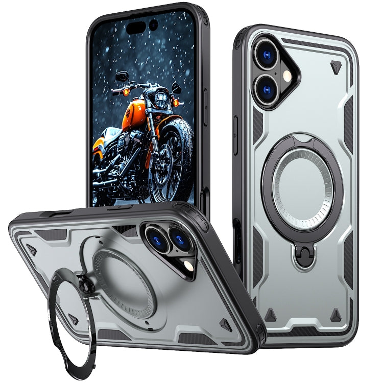 PC Hybrid TPU Armor MagSafe Ring Holder Phone Case, For iPhone 16 Apple Accessories engpc-4871 iPhone 16 - APEXEL INDIA - Mobile Lens - Mobile Camera Lens - Cellphone Accessories - Phone Lens - Smartphone Lens