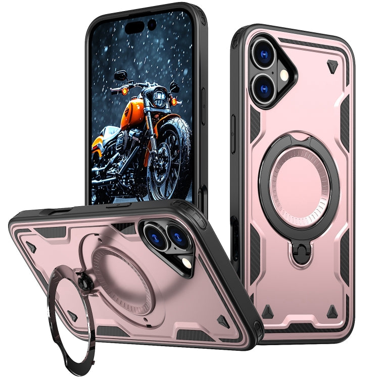 PC Hybrid TPU Armor MagSafe Ring Holder Phone Case, For iPhone 16 Apple Accessories engpc-4871 iPhone 16 - APEXEL INDIA - Mobile Lens - Mobile Camera Lens - Cellphone Accessories - Phone Lens - Smartphone Lens
