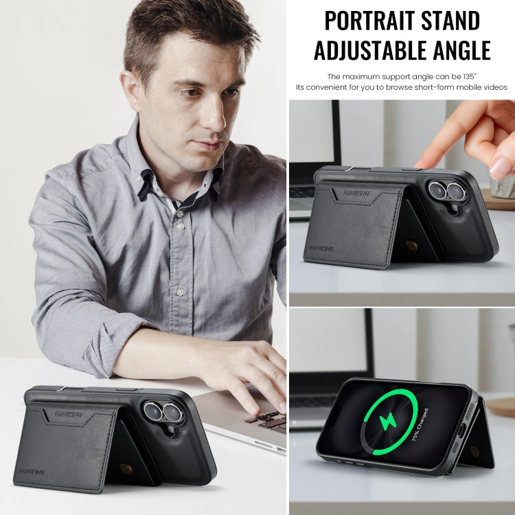 DG.MING MAGKING-K2 Series MagSafe RFID Card Bag Detachable Phone Case, For iPhone 16, For iPhone 15 Pro Max, For iPhone 14 Plus, For iPhone 14 Apple Accessories engdg-4901 iPhone 16 - DG.MING - Mobile Lens - Mobile Camera Lens - Cellphone Accessories - Phone Lens - Smartphone Lens