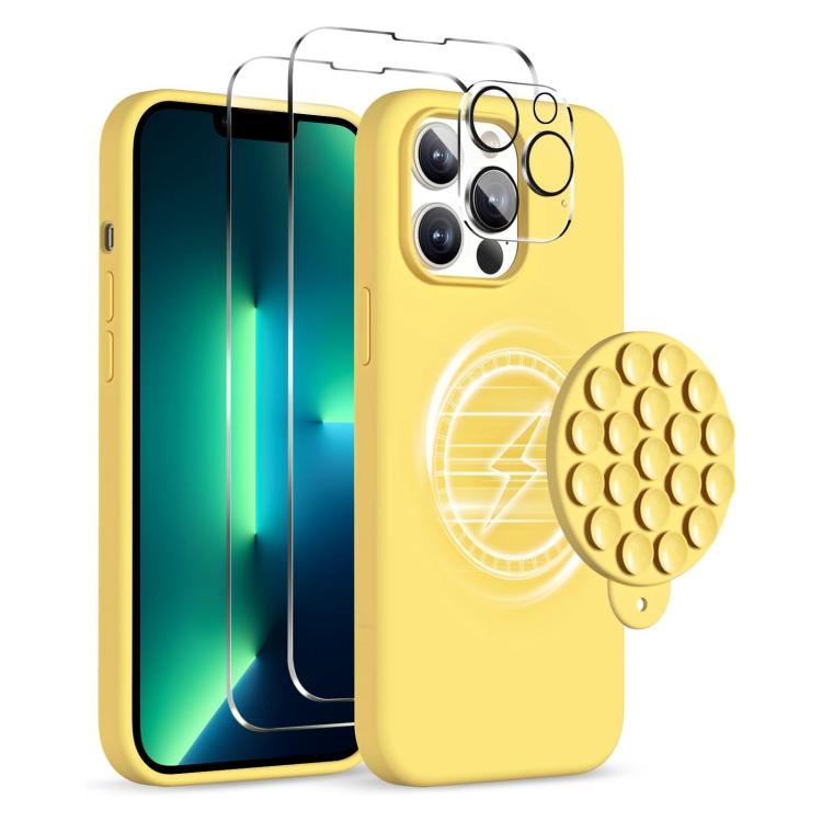 Silicone Suction Cup MagSafe Phone Case with Screen Film, For iPhone 13 Pro Max, For iPhone 13 Pro, For iPhone 13 Apple Accessories engsil4916 More iPhone Cases - APEXEL INDIA - Mobile Lens - Mobile Camera Lens - Cellphone Accessories - Phone Lens - Smartphone Lens
