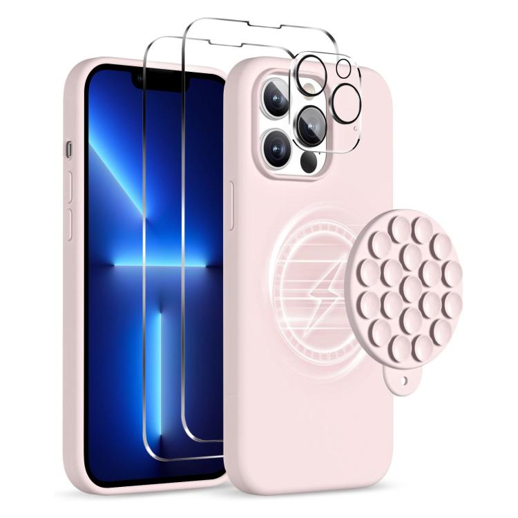 Silicone Suction Cup MagSafe Phone Case with Screen Film, For iPhone 13 Pro Max, For iPhone 13 Pro, For iPhone 13 Apple Accessories engsil4916 More iPhone Cases - APEXEL INDIA - Mobile Lens - Mobile Camera Lens - Cellphone Accessories - Phone Lens - Smartphone Lens
