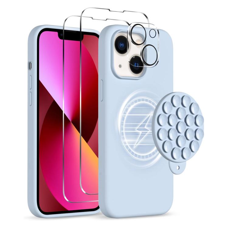Silicone Suction Cup MagSafe Phone Case with Screen Film, For iPhone 13 Pro Max, For iPhone 13 Pro, For iPhone 13 Apple Accessories engsil4916 More iPhone Cases - APEXEL INDIA - Mobile Lens - Mobile Camera Lens - Cellphone Accessories - Phone Lens - Smartphone Lens