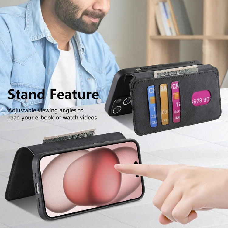 CaseNeo MagSafe RFID Anti-theft Retro Leather Phone Case, For iPhone 15 Apple Accessories engcas4922 iPhone 15 - CaseNeo - Mobile Lens - Mobile Camera Lens - Cellphone Accessories - Phone Lens - Smartphone Lens