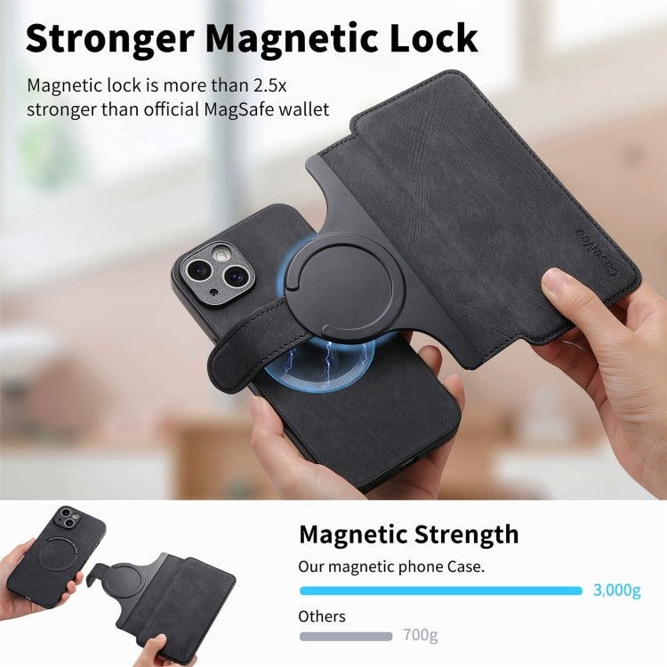 CaseNeo MagSafe RFID Anti-theft Retro Leather Phone Case, For iPhone 15 Apple Accessories engcas4922 iPhone 15 - CaseNeo - Mobile Lens - Mobile Camera Lens - Cellphone Accessories - Phone Lens - Smartphone Lens