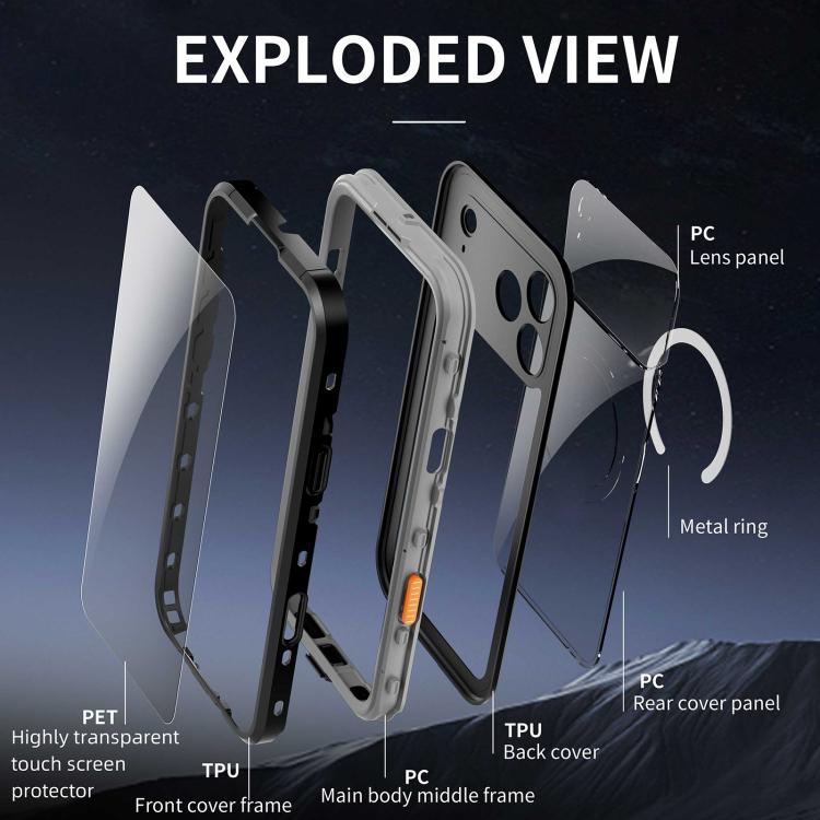 RedPepper Transparent Dot IP68 Waterproof Triple-proof MagSafe Phone Case Apple Accessories engred5776 iPhone 17 Pro Max iPhone 17 Pro Max Cases RedPepper - RedPepper - Mobile Lens - Mobile Camera Lens - Cellphone Accessories - Phone Lens - Smartphone Lens
