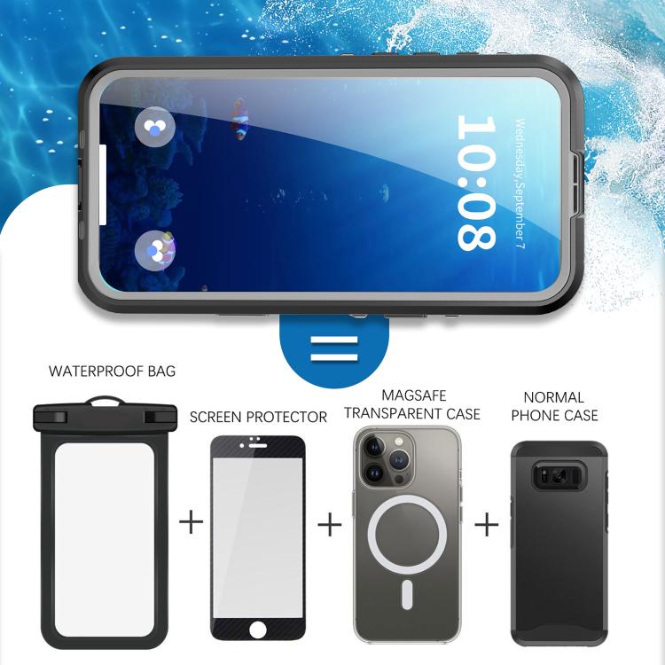 RedPepper Transparent Dot IP68 Waterproof Triple-proof MagSafe Phone Case Apple Accessories engred5776 iPhone 17 Pro Max iPhone 17 Pro Max Cases RedPepper - RedPepper - Mobile Lens - Mobile Camera Lens - Cellphone Accessories - Phone Lens - Smartphone Lens
