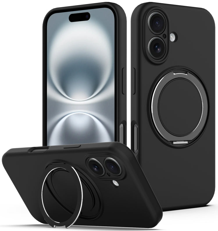Liquid Silicone MagSafe Phone Case with Rotating Holder, For iPhone 16e, For iPhone 16 Pro Max, For iPhone 16 Pro, For iPhone 16 Plus Apple Accessories engliq4938 iPhone 16e - APEXEL INDIA - Mobile Lens - Mobile Camera Lens - Cellphone Accessories - Phone Lens - Smartphone Lens