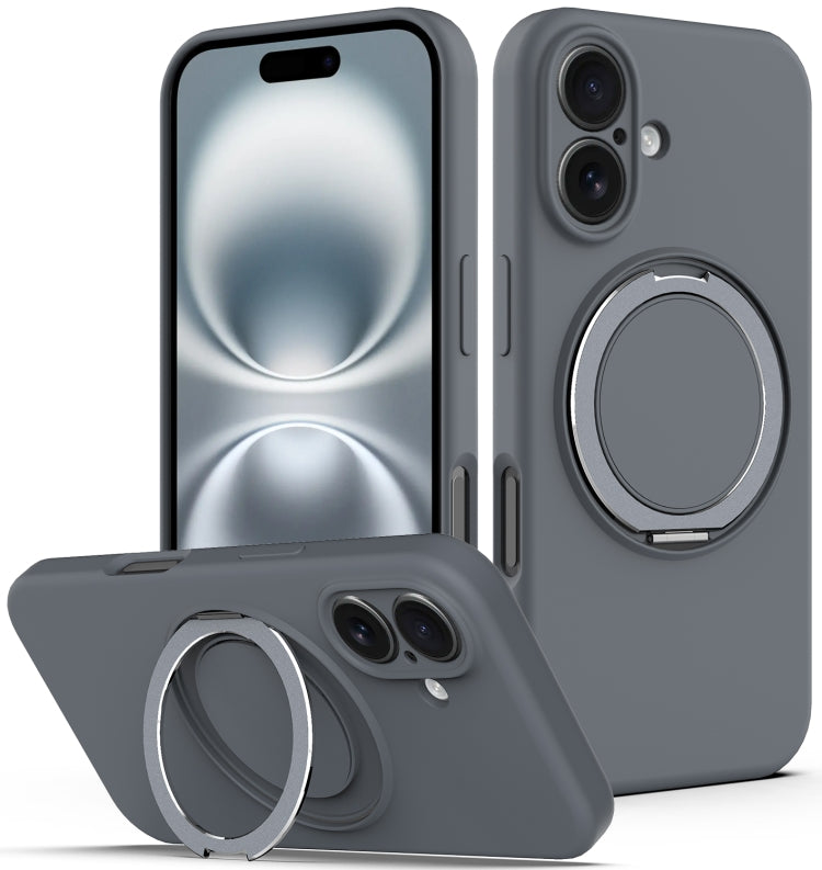 Liquid Silicone MagSafe Phone Case with Rotating Holder, For iPhone 16e, For iPhone 16 Pro Max, For iPhone 16 Pro, For iPhone 16 Plus Apple Accessories engliq4938 iPhone 16e - APEXEL INDIA - Mobile Lens - Mobile Camera Lens - Cellphone Accessories - Phone Lens - Smartphone Lens
