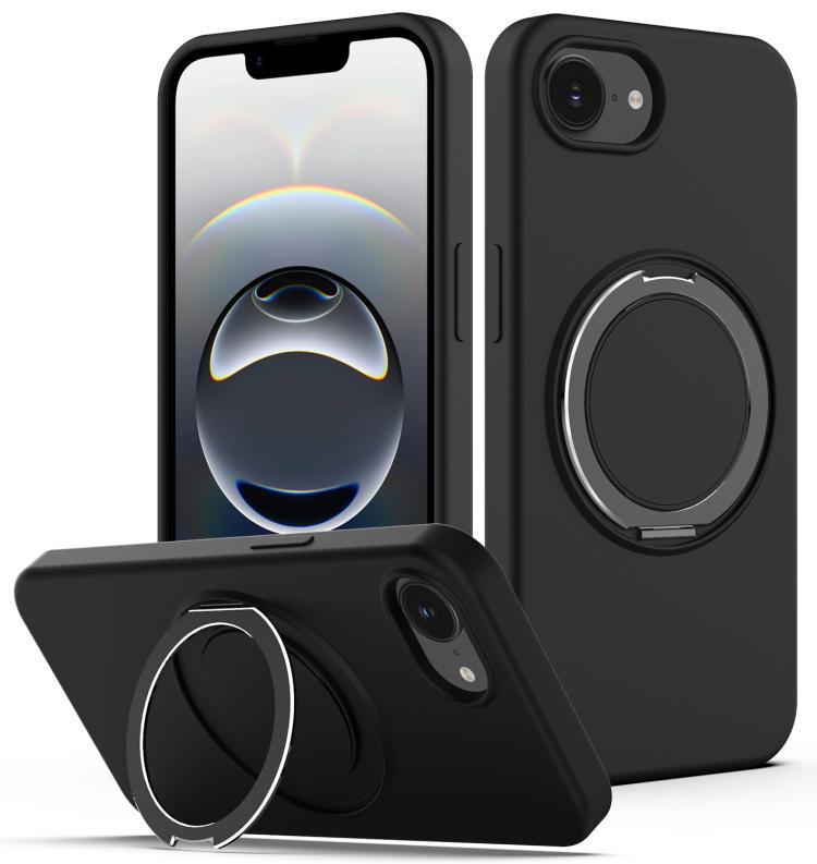 Liquid Silicone MagSafe Phone Case with Rotating Holder, For iPhone 16e, For iPhone 16 Pro Max, For iPhone 16 Pro, For iPhone 16 Plus Apple Accessories engliq4938 iPhone 16e - APEXEL INDIA - Mobile Lens - Mobile Camera Lens - Cellphone Accessories - Phone Lens - Smartphone Lens