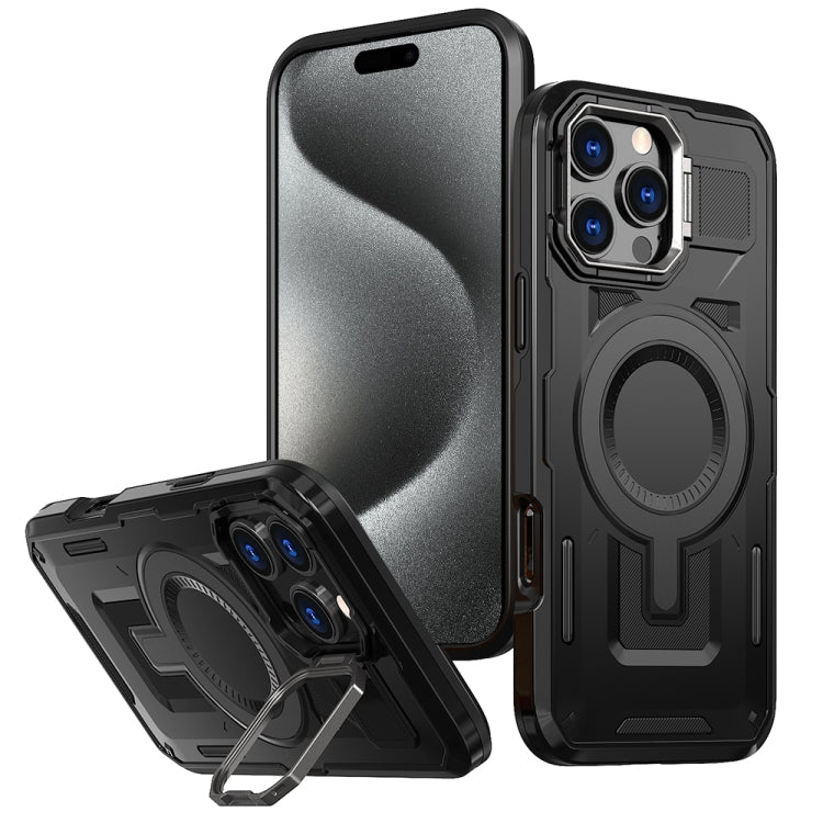 Shield Hollow Frame Holder MagSafe Phone Case, For iPhone 16, For iPhone 15 Pro Max, For iPhone 15 Pro Apple Accessories engshi4943 iPhone 16 - APEXEL INDIA - Mobile Lens - Mobile Camera Lens - Cellphone Accessories - Phone Lens - Smartphone Lens