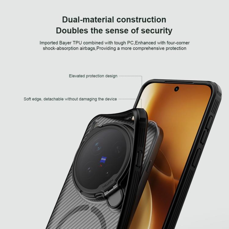 NILLKIN CamShield Prop MagSafe Magnetic Translucent PC Phone Case, For vivo X300 Pro, For vivo X300, For vivo X200 Ultra, For vivo X200 Pro mini, For vivo X200 Pro engnil6112 NILLKIN OnePlus & OPPO Accessories vivo X300 Pro X300 Pro Cases - NILLKIN - Mobile Lens - Mobile Camera Lens - Cellphone Accessories - Phone Lens - Smartphone Lens