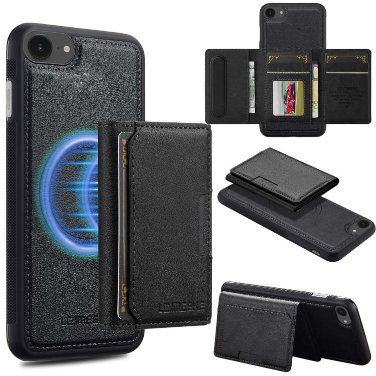 LC.IMEEKE L5 Series Detachable RFID Card Bag Magsafe Phone Case, iPhone 16e, For iPhone 15 Pro Max, For iPhone 15 Pro, For iPhone 15 Plus / 14 Plus Apple Accessories englc-4966 iPhone 16e - LC.IMEEKE - Mobile Lens - Mobile Camera Lens - Cellphone Accessories - Phone Lens - Smartphone Lens