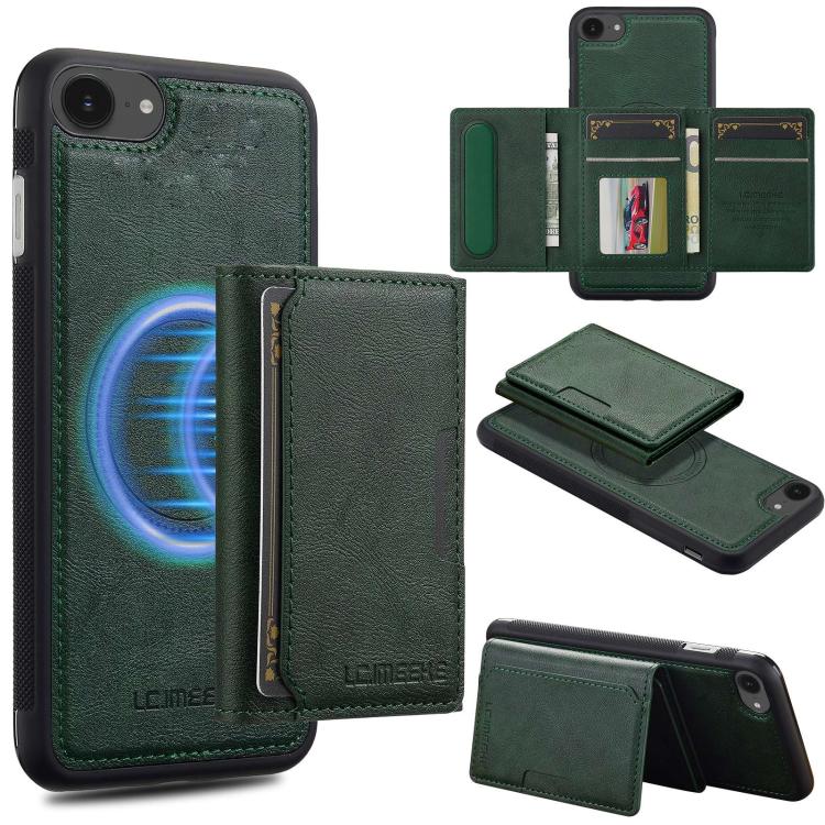 LC.IMEEKE L5 Series Detachable RFID Card Bag Magsafe Phone Case, iPhone 16e, For iPhone 15 Pro Max, For iPhone 15 Pro, For iPhone 15 Plus / 14 Plus Apple Accessories englc-4966 iPhone 16e - LC.IMEEKE - Mobile Lens - Mobile Camera Lens - Cellphone Accessories - Phone Lens - Smartphone Lens