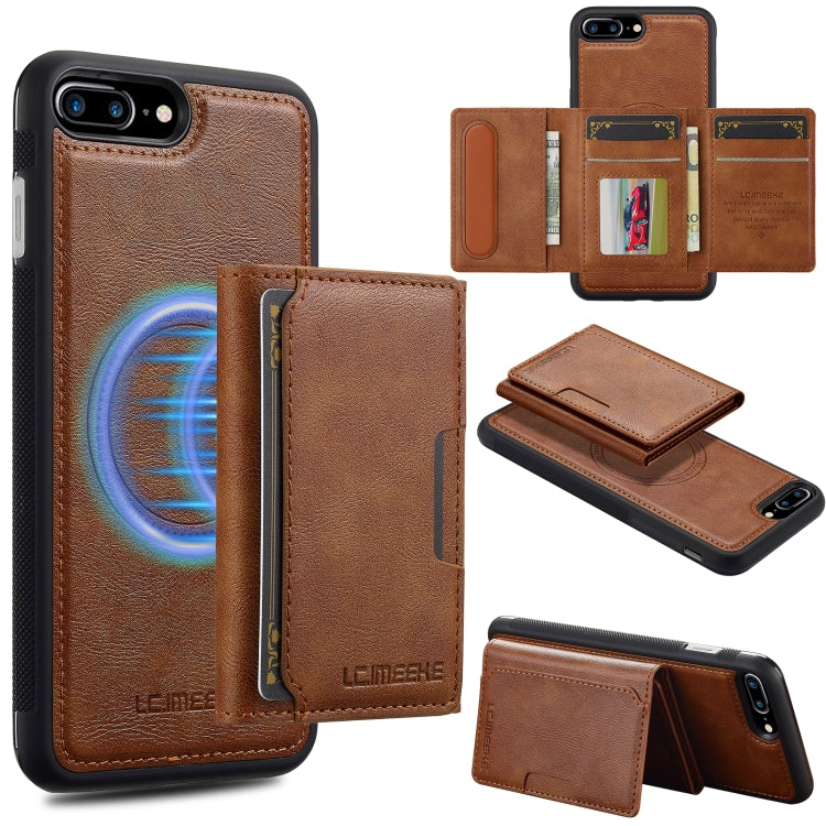 LC.IMEEKE L5 Series Detachable RFID Card Bag Magsafe Phone Case, For iPhone XS Max, For iPhone 8 Plus / 7 Plus Apple Accessories englc-5658 More iPhone Cases - LC.IMEEKE - Mobile Lens - Mobile Camera Lens - Cellphone Accessories - Phone Lens - Smartphone Lens