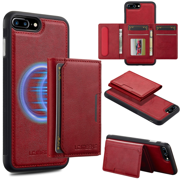 LC.IMEEKE L5 Series Detachable RFID Card Bag Magsafe Phone Case, For iPhone XS Max, For iPhone 8 Plus / 7 Plus Apple Accessories englc-5658 More iPhone Cases - LC.IMEEKE - Mobile Lens - Mobile Camera Lens - Cellphone Accessories - Phone Lens - Smartphone Lens