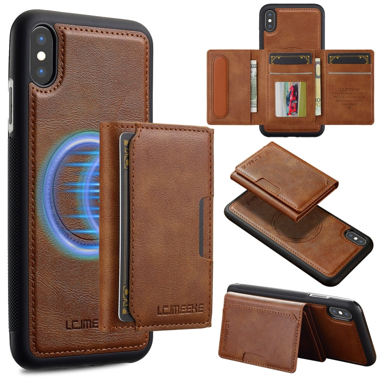 LC.IMEEKE L5 Series Detachable RFID Card Bag Magsafe Phone Case, For iPhone XS Max, For iPhone 8 Plus / 7 Plus Apple Accessories englc-5658 More iPhone Cases - LC.IMEEKE - Mobile Lens - Mobile Camera Lens - Cellphone Accessories - Phone Lens - Smartphone Lens