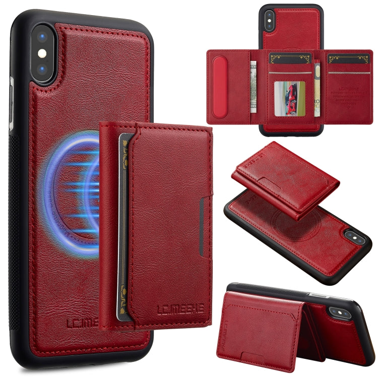 LC.IMEEKE L5 Series Detachable RFID Card Bag Magsafe Phone Case, For iPhone XS Max, For iPhone 8 Plus / 7 Plus Apple Accessories englc-5658 More iPhone Cases - LC.IMEEKE - Mobile Lens - Mobile Camera Lens - Cellphone Accessories - Phone Lens - Smartphone Lens