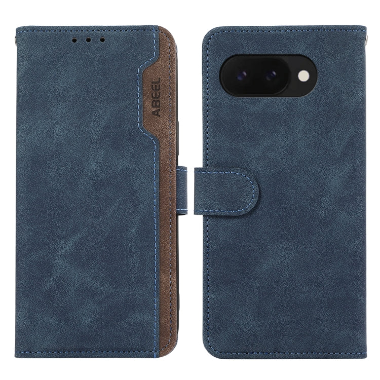 ABEEL Color Block Magnetic RFID Leather Phone Case, For Google Pixel 9a