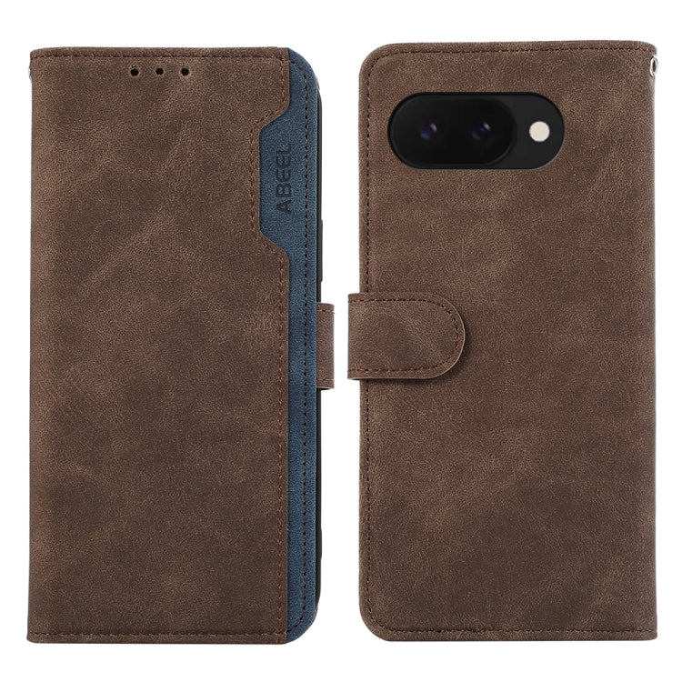 ABEEL Color Block Magnetic RFID Leather Phone Case, For Google Pixel 9a