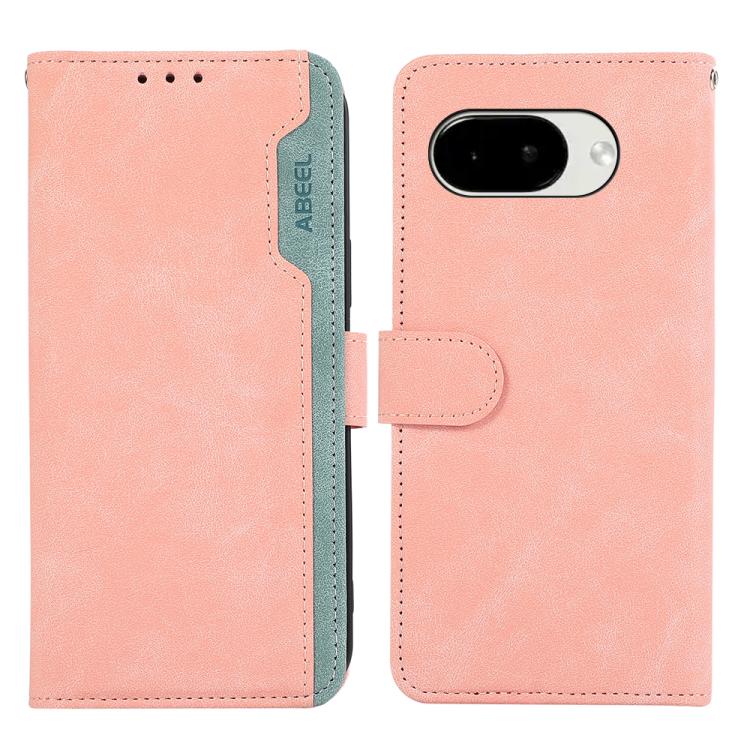 ABEEL Color Block Magnetic RFID Leather Phone Case, For Google Pixel 10a, For Google Pixel 9a Mobile Accessories - APEXEL INDIA - Mobile Lens - Mobile Camera Lens - Cellphone Accessories - Phone Lens - Smartphone Lens