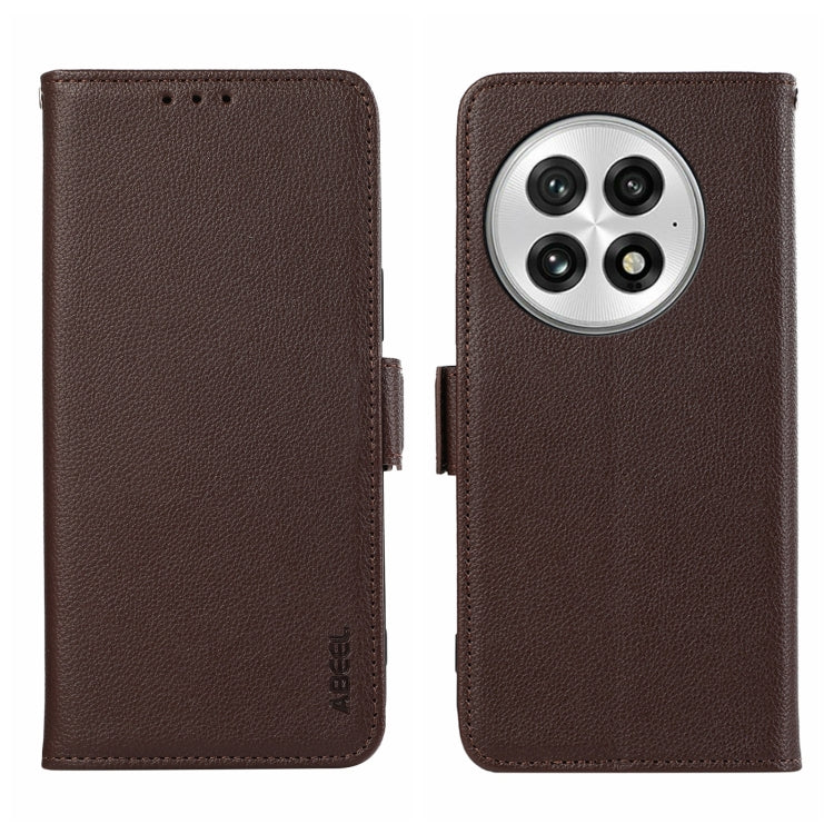 ABEEL Side-Magnetic Litchi Pattern Leather RFID Phone Case, For OnePlus Ace 5 Pro / Ace 5, For OnePlus 13 engabe3795 Mobile Accessories - APEXEL INDIA - Mobile Lens - Mobile Camera Lens - Cellphone Accessories - Phone Lens - Smartphone Lens