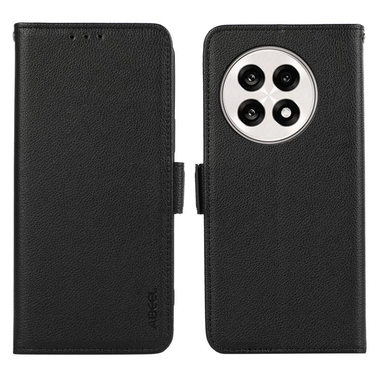 ABEEL Side-Magnetic Litchi Pattern Leather RFID Phone Case, For OnePlus Ace 5 Pro / Ace 5, For OnePlus 13 engabe3795 Mobile Accessories - APEXEL INDIA - Mobile Lens - Mobile Camera Lens - Cellphone Accessories - Phone Lens - Smartphone Lens