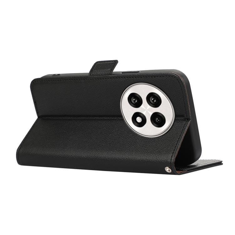 ABEEL Side-Magnetic Litchi Pattern Leather RFID Phone Case, For OnePlus Ace 5 Pro / Ace 5, For OnePlus 13 engabe3795 Mobile Accessories - APEXEL INDIA - Mobile Lens - Mobile Camera Lens - Cellphone Accessories - Phone Lens - Smartphone Lens