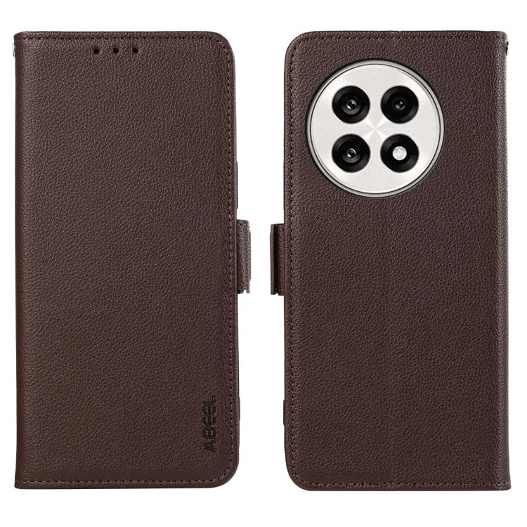 ABEEL Side-Magnetic Litchi Pattern Leather RFID Phone Case, For OnePlus Ace 5 Pro / Ace 5, For OnePlus 13 engabe3795 Mobile Accessories - APEXEL INDIA - Mobile Lens - Mobile Camera Lens - Cellphone Accessories - Phone Lens - Smartphone Lens