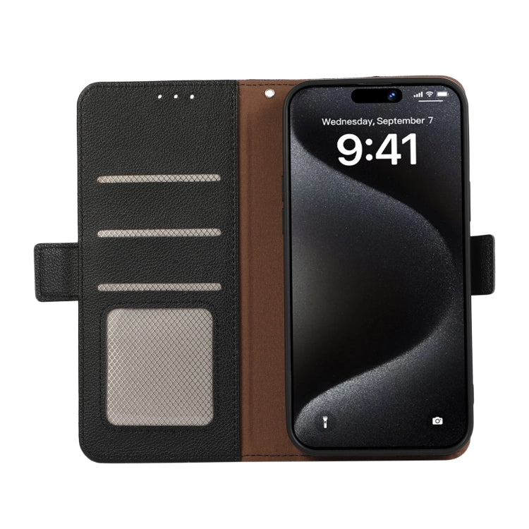 ABEEL Side-Magnetic Litchi Pattern Leather RFID Phone Case, For Google Pixel 9a engabe3796 Mobile Accessories - APEXEL INDIA - Mobile Lens - Mobile Camera Lens - Cellphone Accessories - Phone Lens - Smartphone Lens