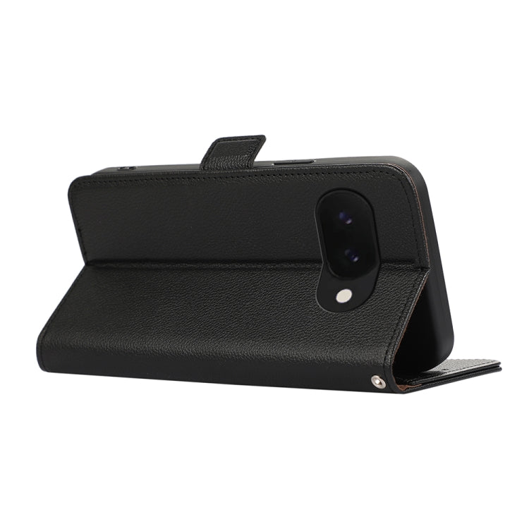 ABEEL Side-Magnetic Litchi Pattern Leather RFID Phone Case, For Google Pixel 9a engabe3796 Mobile Accessories - APEXEL INDIA - Mobile Lens - Mobile Camera Lens - Cellphone Accessories - Phone Lens - Smartphone Lens