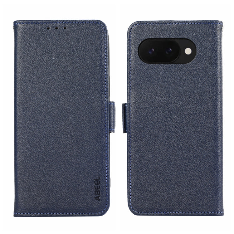 ABEEL Side-Magnetic Litchi Pattern Leather RFID Phone Case, For Google Pixel 9a engabe3796 Mobile Accessories - APEXEL INDIA - Mobile Lens - Mobile Camera Lens - Cellphone Accessories - Phone Lens - Smartphone Lens
