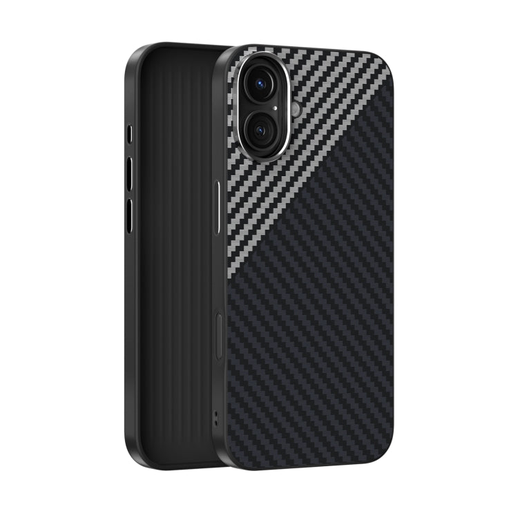 ABEEL C Carbon Fiber Series 6D Micro Relief MagSafe Phone Case, For iPhone 16 Pro, For iPhone 16 Plus, For iPhone 16, For iPhone 15 Pro Max, For iPhone 15 Pro, For iPhone 15 Plus