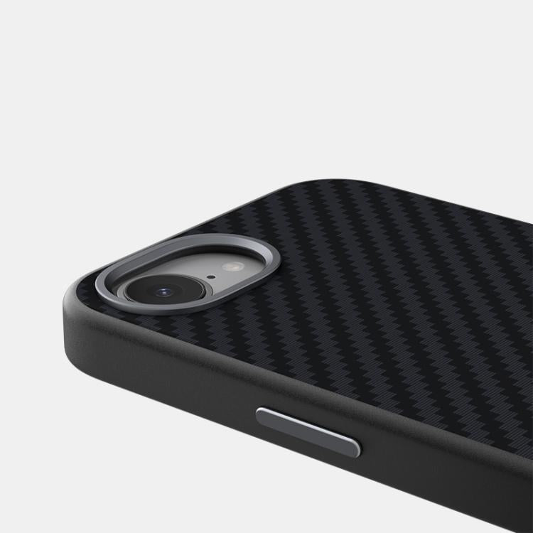 ABEEL C Carbon Fiber Series 6D Micro Relief MagSafe Phone Case, For iPhone 17e / 16e, For iPhone 17 Pro Max, For iPhone 17 Pro, For iPhone 17, For iPhone Air, For iPhone 16 Pro Max