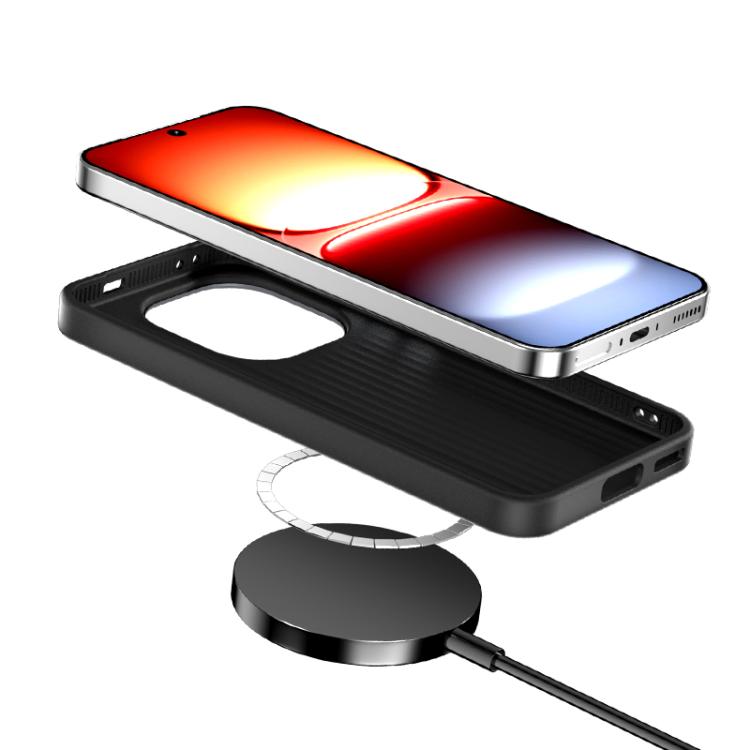 ABEEL C Carbon Fiber Series 6D Micro Relief MagSafe Phone Case, For vivo iQOO 15T 5G, For vivo iQOO Z11x 5G, For vivo iQOO Z11 5G, For vivo X300s, For vivo iQOO 15 Ultra 5G, For vivo X300 Ultra