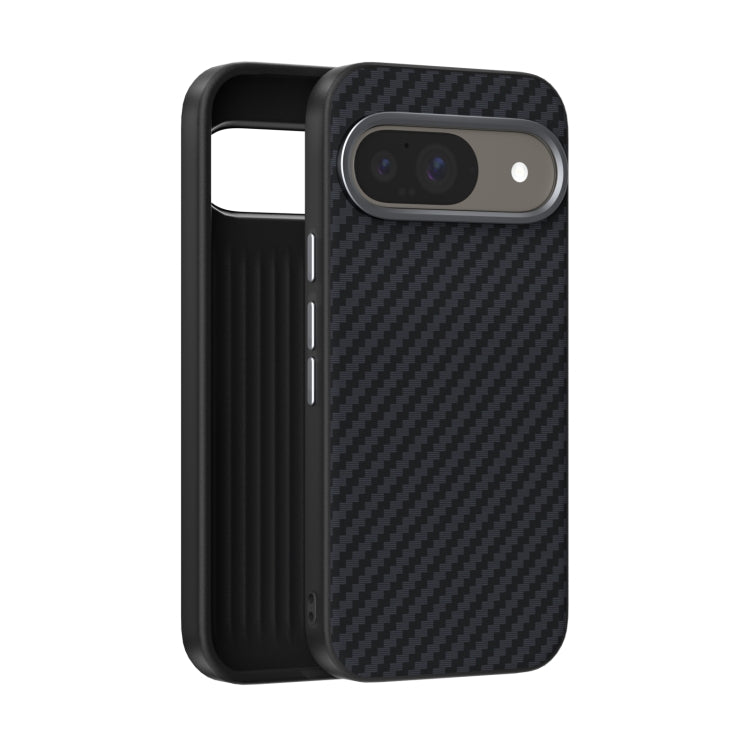 ABEEL C Carbon Fiber Series 6D Micro Relief MagSafe Phone Case, For Google Pixel 9 Pro, For Google Pixel 9