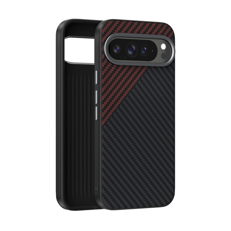 ABEEL C Carbon Fiber Series 6D Micro Relief MagSafe Phone Case, For Google Pixel 11 Pro XL, For Google Pixel 11 / 11 Pro, For Google Pixel 10 Pro XL, For Google Pixel 10 / 10 Pro, For Google Pixel 9a, For Google Pixel 9 Pro XL