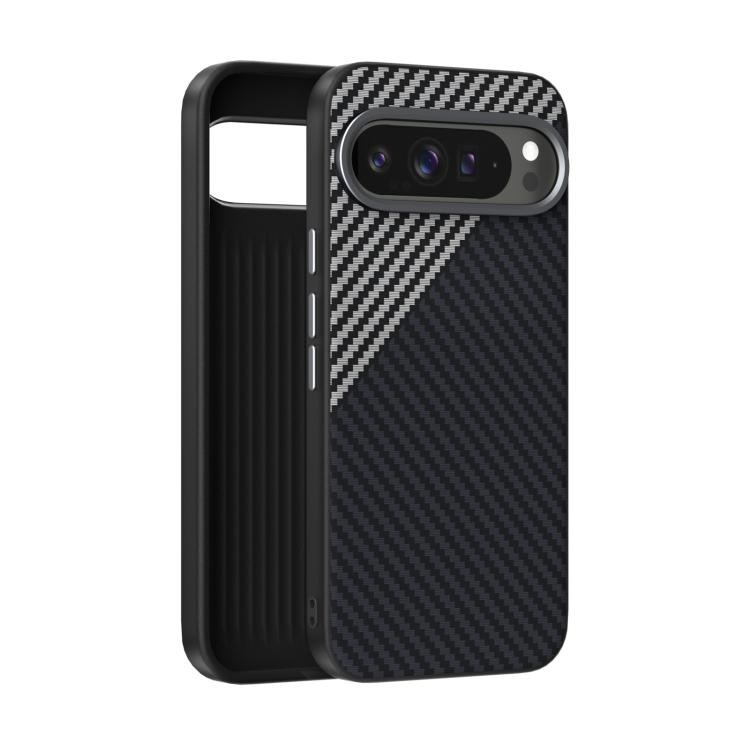 ABEEL C Carbon Fiber Series 6D Micro Relief MagSafe Phone Case, For Google Pixel 11 Pro XL, For Google Pixel 11 / 11 Pro, For Google Pixel 10 Pro XL, For Google Pixel 10 / 10 Pro, For Google Pixel 9a, For Google Pixel 9 Pro XL