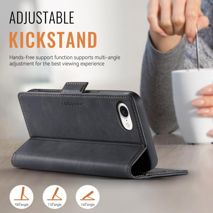 AutSpace A11 Side Buckle MagSafe Magnetic RFID Phone Leather Case, For iPhone 16e, For iPhone 16 Pro Max, For iPhone 16 Pro, For iPhone 16 Plus, For iPhone 16, For iPhone 15 Pro Max Apple Accessories engaut5042 iPhone 16e - AutSpace - Mobile Lens - Mobile Camera Lens - Cellphone Accessories - Phone Lens - Smartphone Lens