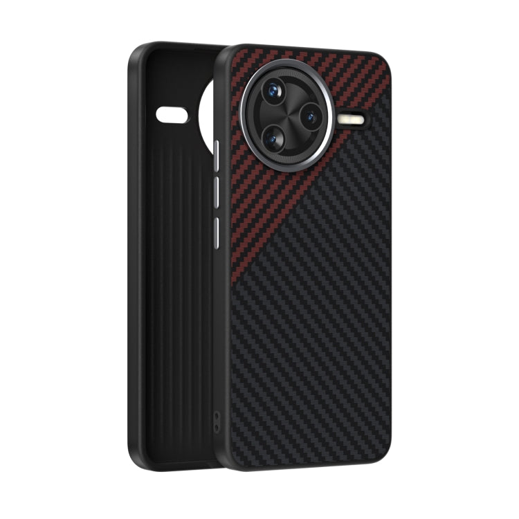 ABEEL C Carbon Fiber Series 6D Micro Relief MagSafe Phone Case, For Redmi K80, For Redmi K80 Pro Champion Edition